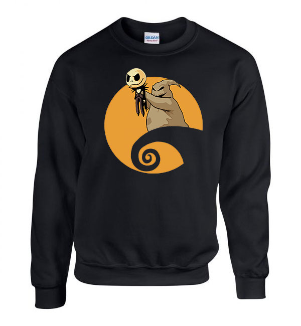 jack skellington karácsony Fekete Férfi Pulóver