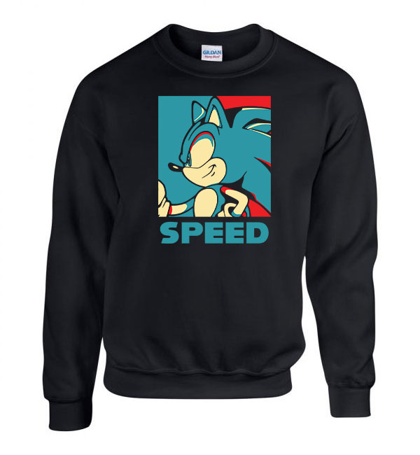 sonic Fekete Férfi Pulóver