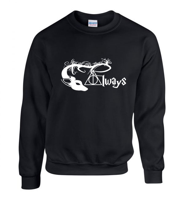 harry potter always Fekete Férfi Pulóver