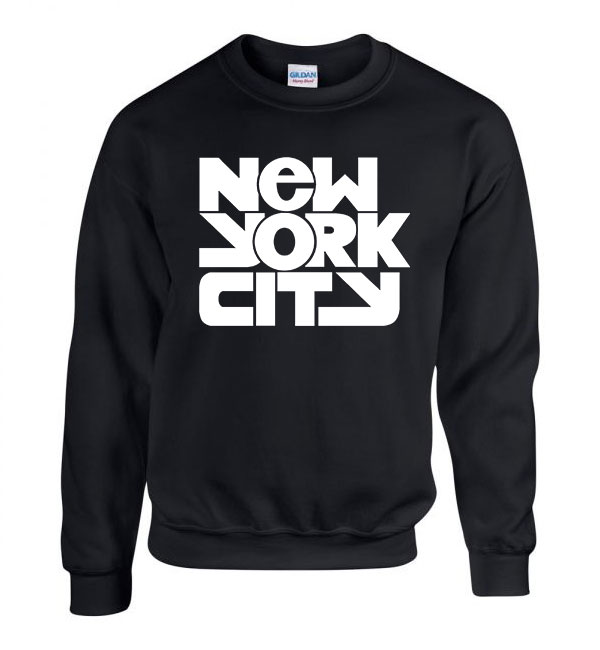 new york city Fekete Férfi Pulóver