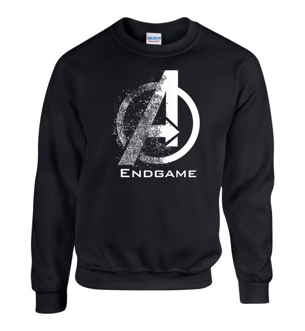 avengers bosszúállók végjáték Fekete Férfi Pulóver