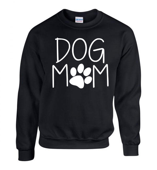 dog mom kutya kutyás Fekete Férfi Pulóver