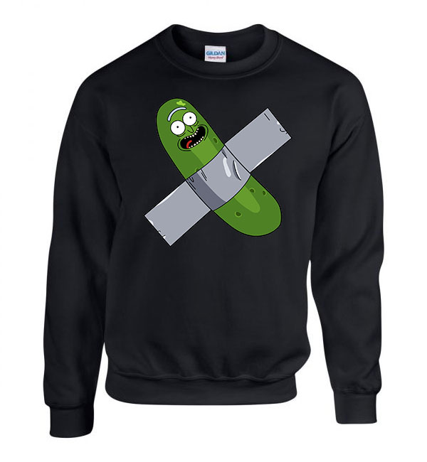 ubi rick rick és morty pickle rick Fekete Férfi Pulóver