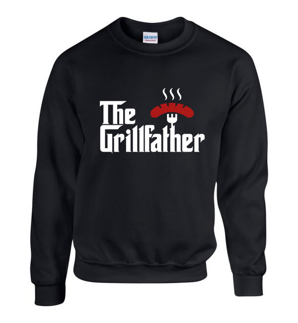 grill grillezés Fekete Férfi Pulóver