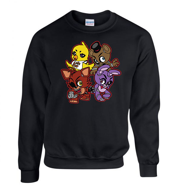 five nights at freddy's Fekete Férfi Pulóver