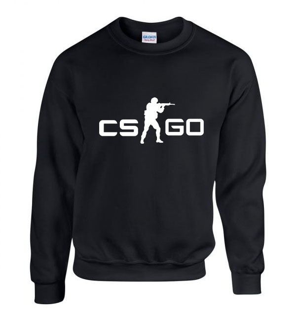 counter strike cs go Fekete Férfi Pulóver