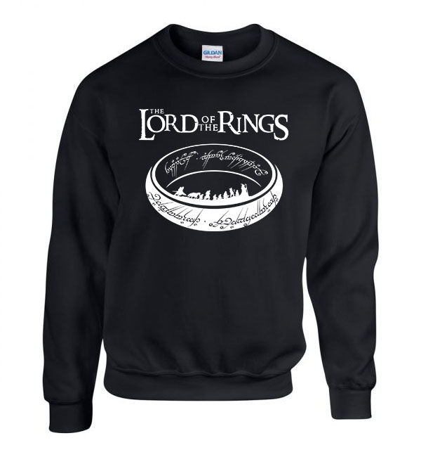 the lord of the rings a gyűrűk ura Fekete Férfi Pulóver