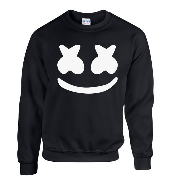 marshmello Fekete Férfi Pulóver