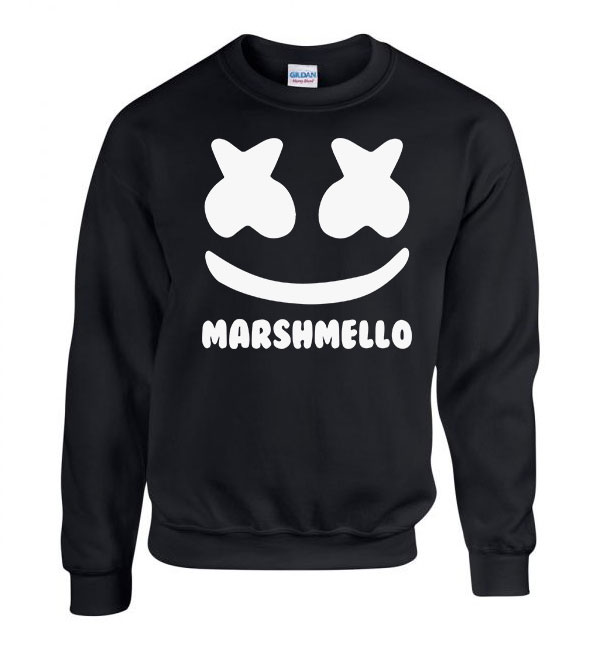 marshmello Fekete Férfi Pulóver