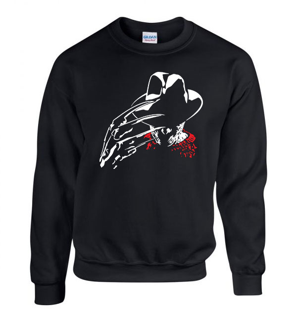 horror freddy krueger Fekete Férfi Pulóver