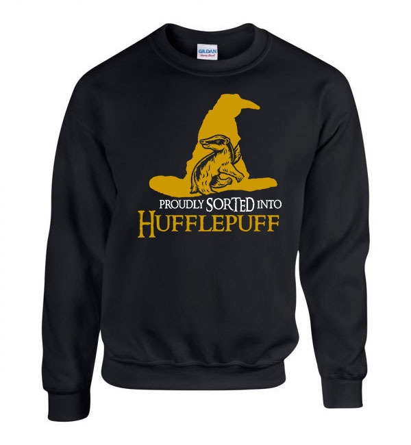 hugrabug harry potter Fekete Férfi Pulóver