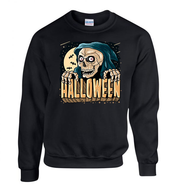 Halloween Fekete Férfi Pulóver