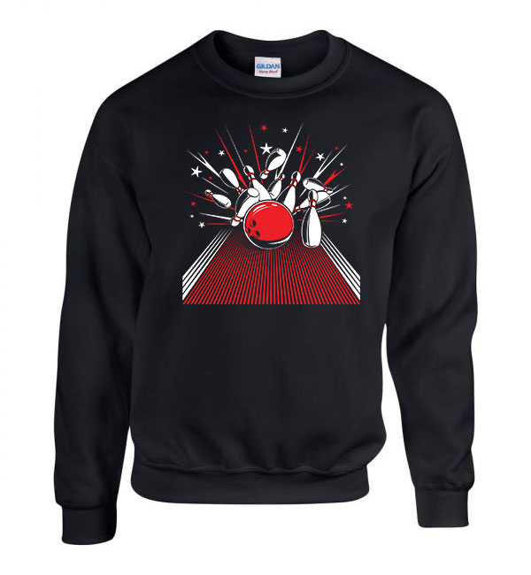 Bowling Fekete Férfi Pulóver