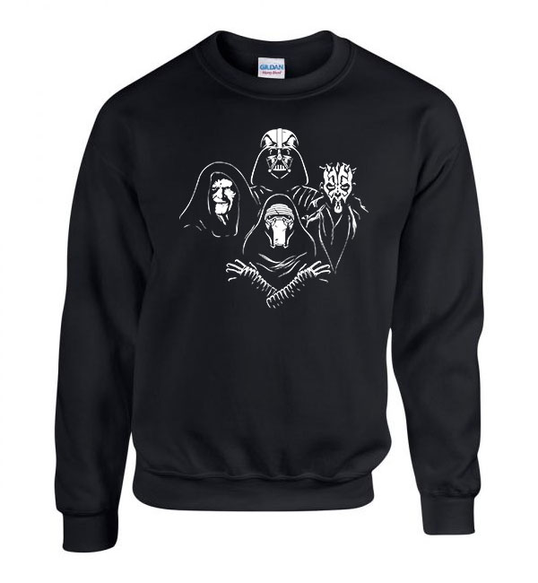 darth vader kylo ren darth maul emperor star wars sith Fekete Férfi Pulóver