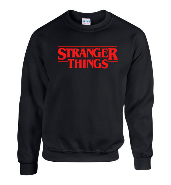 stranger things Fekete Férfi Pulóver
