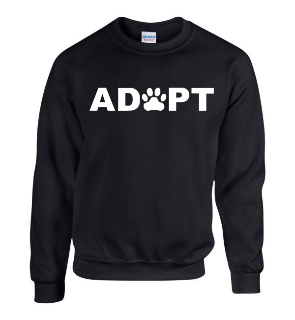 kutya kutyás adopt adoptálás Fekete Férfi Pulóver