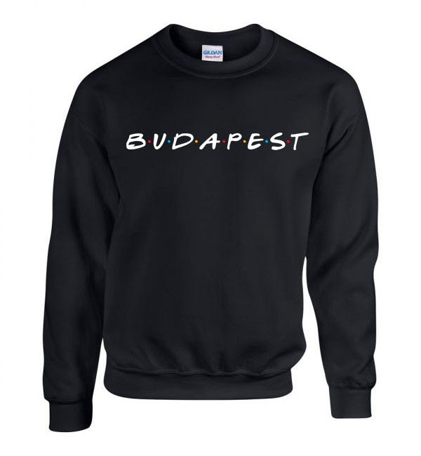 budapest Fekete Férfi Pulóver