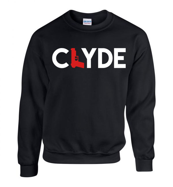 Bonnie és Clyde Fekete Férfi Pulóver