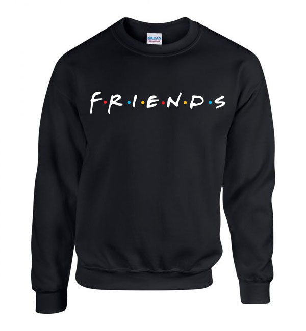 Friends jóbarátok Fekete Férfi Pulóver