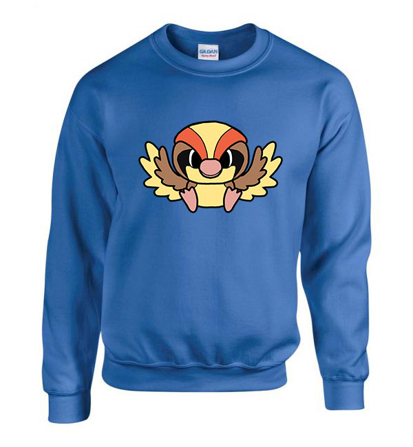 Pokemon Pidgey Kék Férfi Pulóver