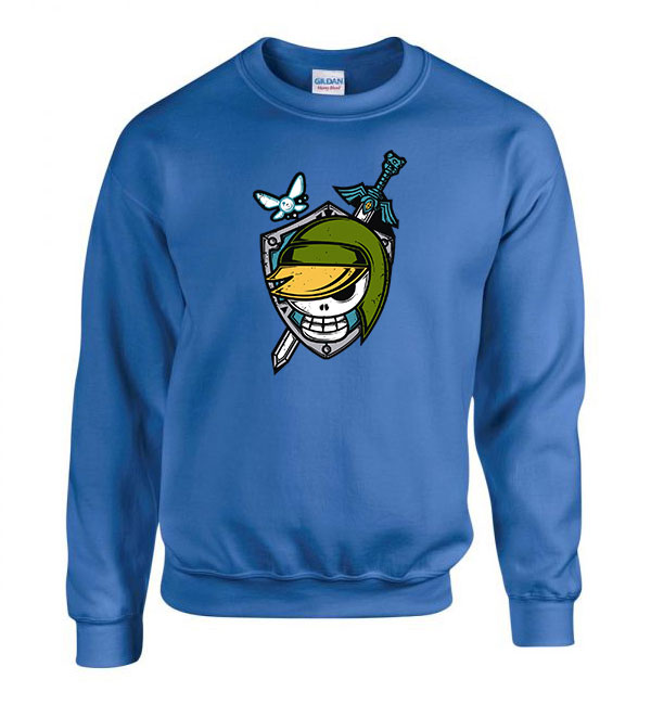 zelda link Kék Férfi Pulóver
