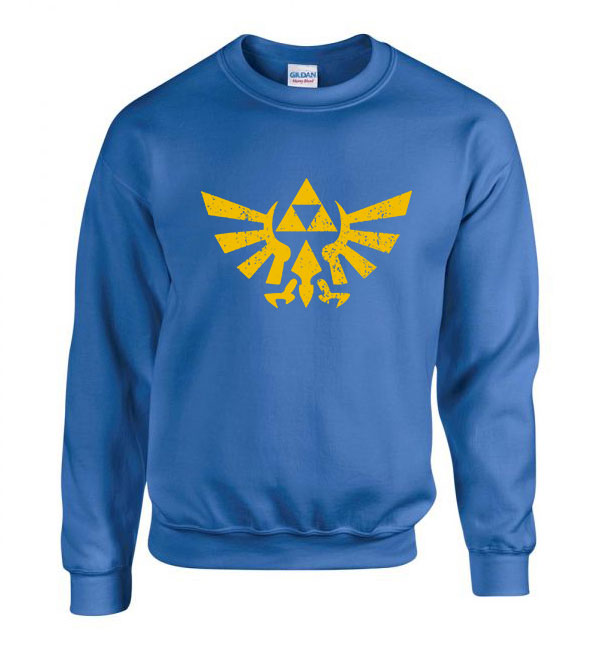 Hyrule Link Zelda Kék Férfi Pulóver