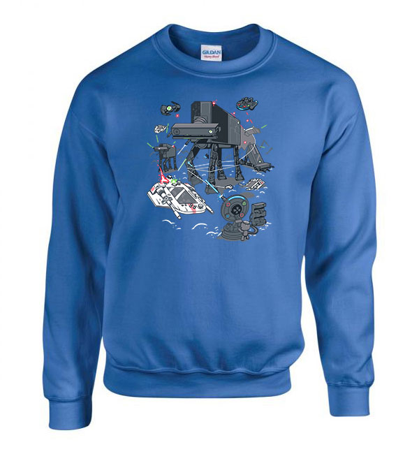 konzol gamer console joystick star wars Kék Férfi Pulóver