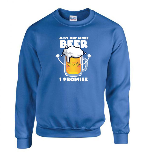 sör alkohol humor Kék Férfi Pulóver