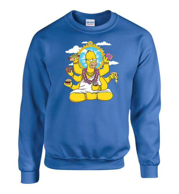 homer simpson Kék Férfi Pulóver