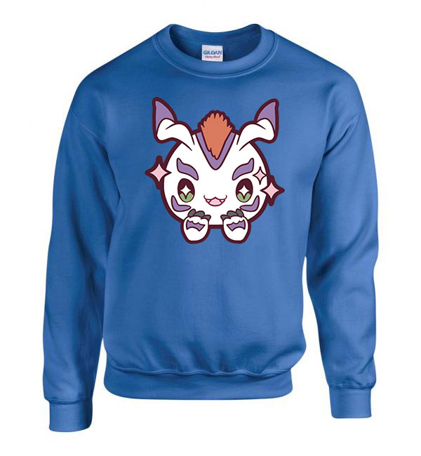 digimon gomamon Kék Férfi Pulóver