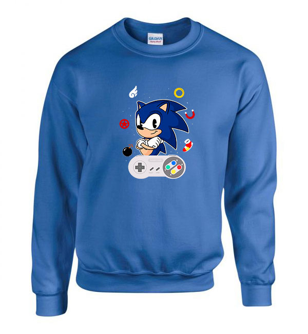 sonic Kék Férfi Pulóver