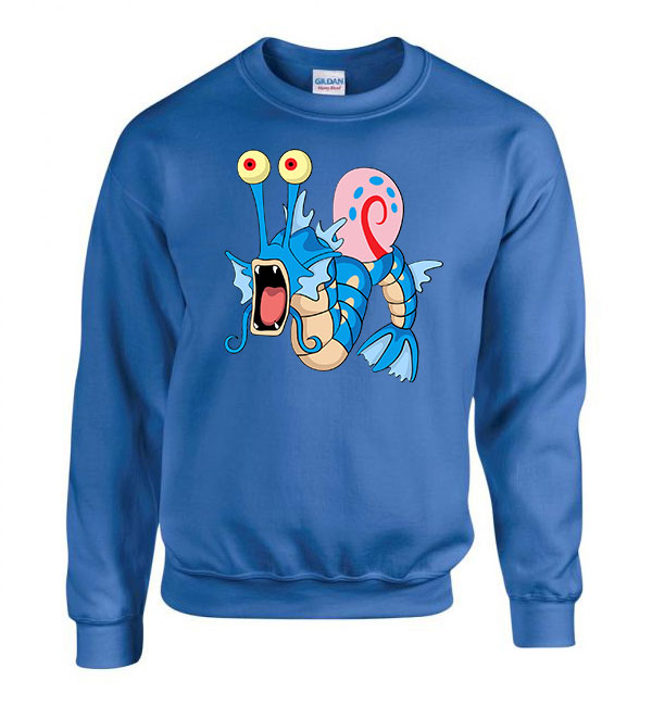 gyarados gary spongya bob Kék Férfi Pulóver