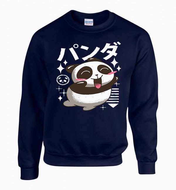 panda Sötétkék Férfi Pulóver