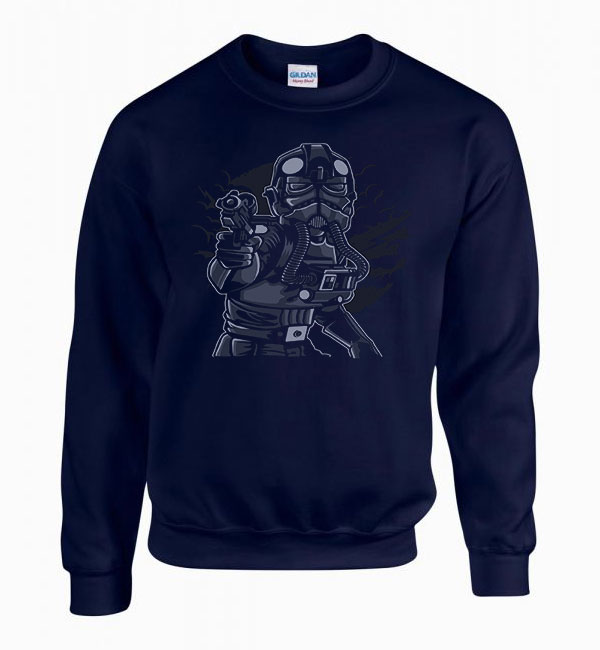star wars storm trooper Sötétkék Férfi Pulóver