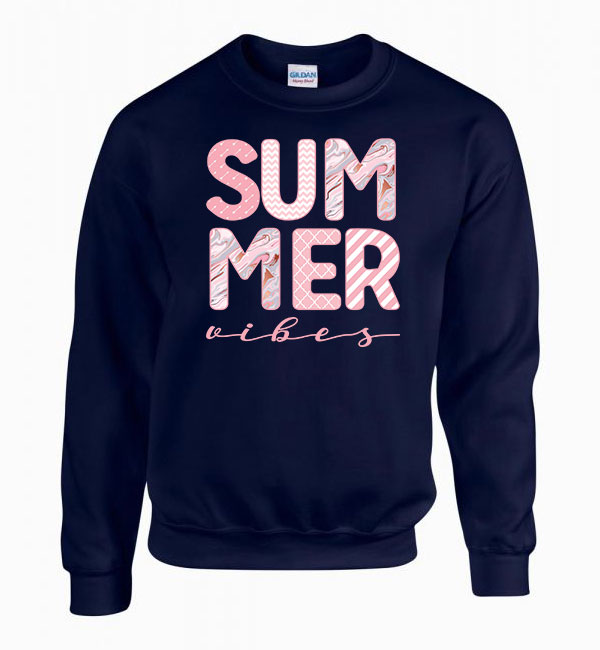 summer vibes nyár nyaralás Sötétkék Férfi Pulóver