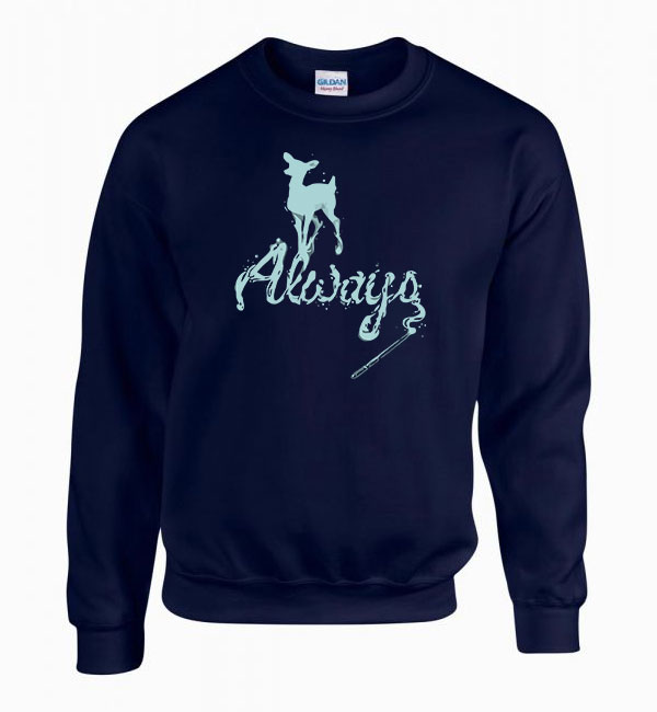harry potter expecto patronum patronus Sötétkék Férfi Pulóver