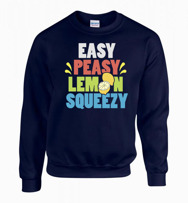 easy peasy lemon squeezy Sötétkék Férfi Pulóver
