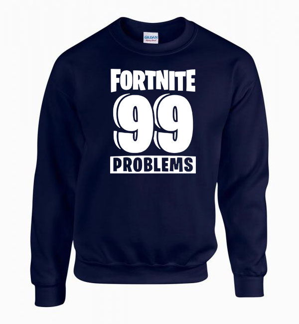 fortnite gamer Sötétkék Férfi Pulóver