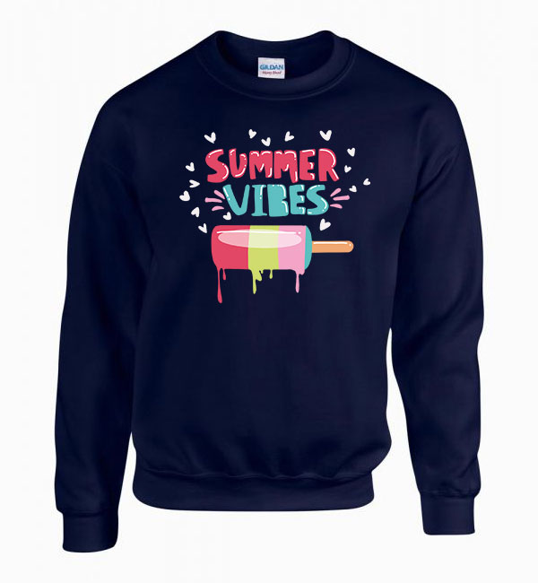 summer vibes nyár Sötétkék Férfi Pulóver