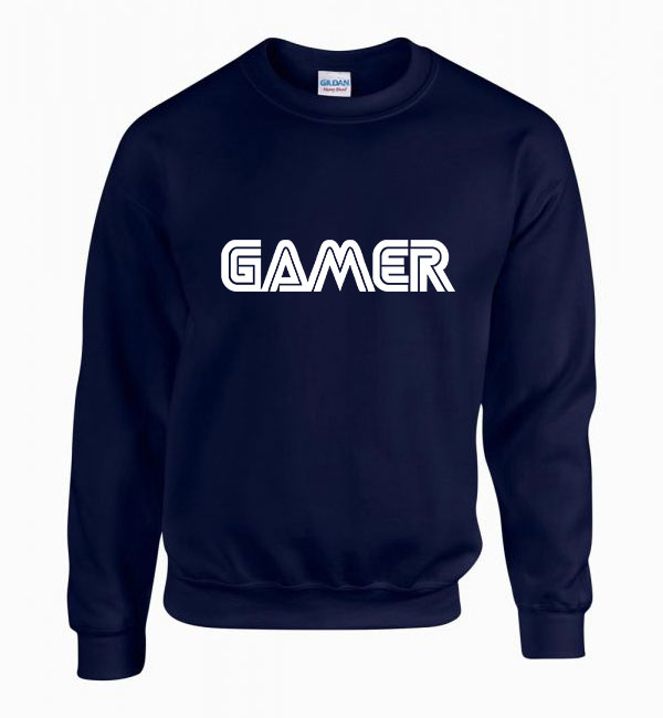 gamer gaming Sötétkék Férfi Pulóver