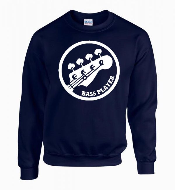 bass gitár gitáror Sötétkék Férfi Pulóver