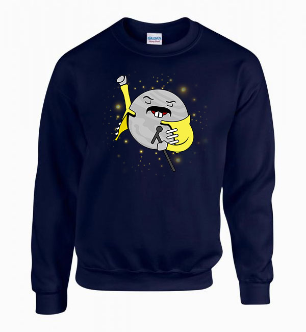 freddie mercury humor bolygó merkúr Sötétkék Férfi Pulóver