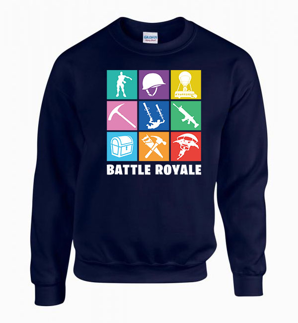 fortnite emote Sötétkék Férfi Pulóver
