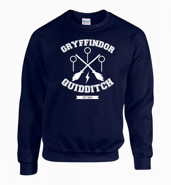 harry potter griffendél kvidics Sötétkék Férfi Pulóver