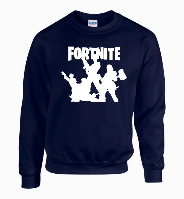 fortnite squad Sötétkék Férfi Pulóver