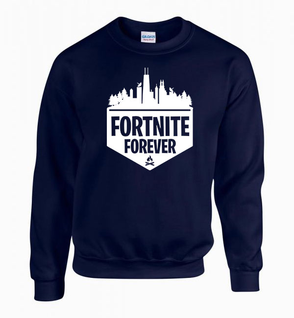 fortnite forever Sötétkék Férfi Pulóver