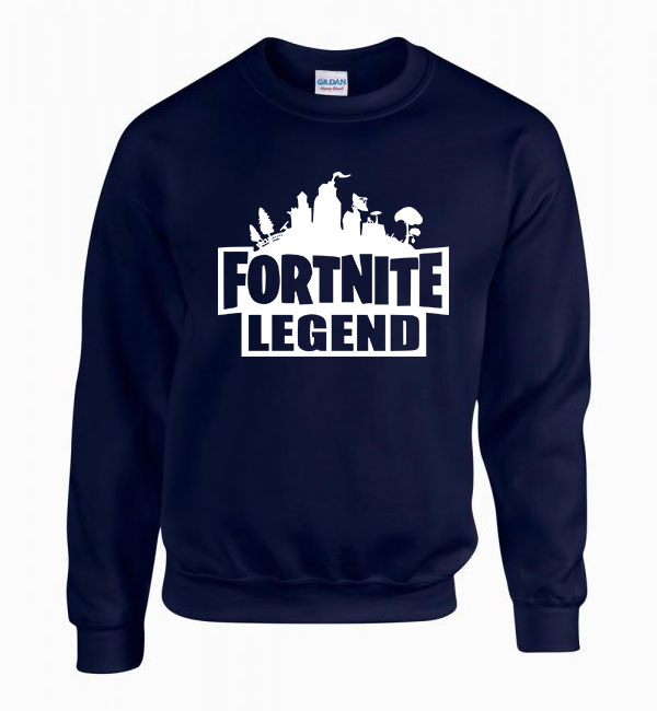 fortnite legend Sötétkék Férfi Pulóver