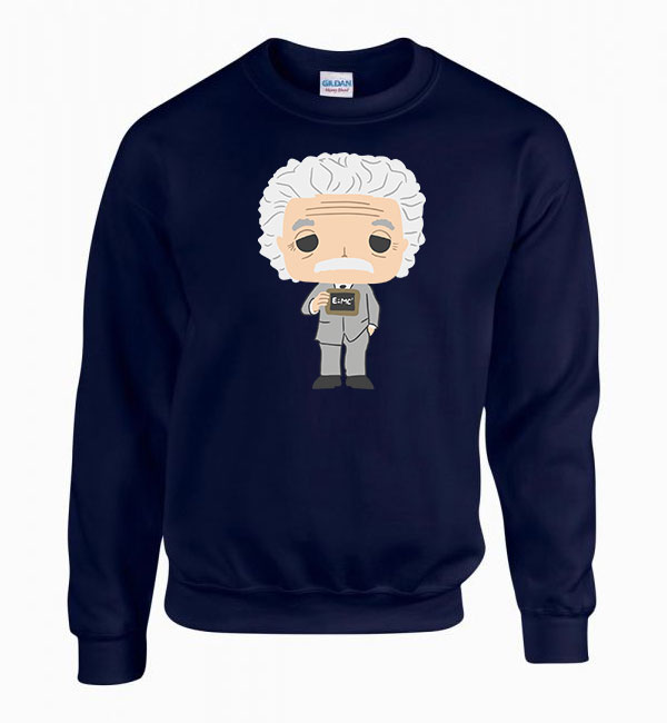 albert einstein Sötétkék Férfi Pulóver