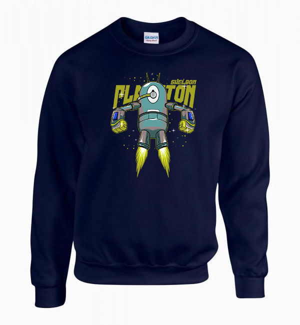 spongya bob plankton Sötétkék Férfi Pulóver
