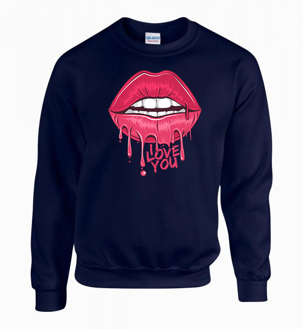 lips ajak ajkak Sötétkék Férfi Pulóver